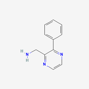 molecular formula C11H11N3 B1490676 (3-Phenylpyrazin-2-yl)methanamine CAS No. 1368468-03-4
