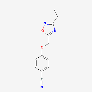 4-((3-Ethyl-1,2,4-oxadiazol-5-yl)methoxy)benzonitrile