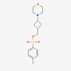 molecular formula C16H23NO4S B14906772 (3-Morpholinocyclobutyl)methyl 4-methylbenzenesulfonate 