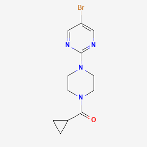 (4-(5-Bromopyrimidin-2-yl)piperazin-1-yl)(cyclopropyl)methanone