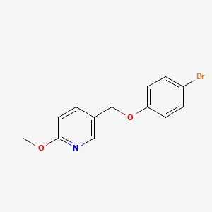 molecular formula C13H12BrNO2 B1490680 5-[(4-溴苯氧基)甲基]-2-甲氧基吡啶 CAS No. 1312479-58-5