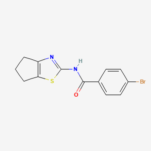 molecular formula C13H11BrN2OS B14906806 4-Bromo-N-(5,6-dihydro-4h-cyclopenta[d]thiazol-2-yl)benzamide 