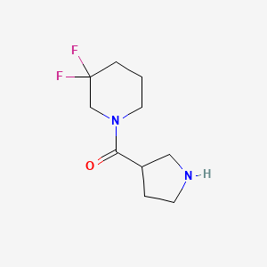 molecular formula C10H16F2N2O B1490682 (3,3-Difluoropiperidin-1-yl)(pyrrolidin-3-yl)methanone CAS No. 1315691-41-8