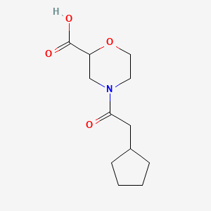 4-(2-Cyclopentylacetyl)morpholine-2-carboxylic acid