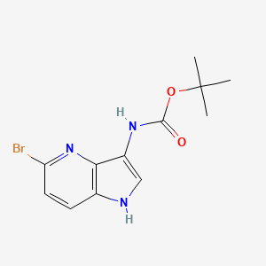 tert-Butyl (5-bromo-1H-pyrrolo[3,2-b]pyridin-3-yl)carbamate