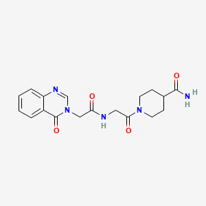 1-{N-[(4-oxoquinazolin-3(4H)-yl)acetyl]glycyl}piperidine-4-carboxamide