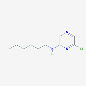 molecular formula C10H16ClN3 B14906892 6-chloro-N-hexylpyrazin-2-amine 