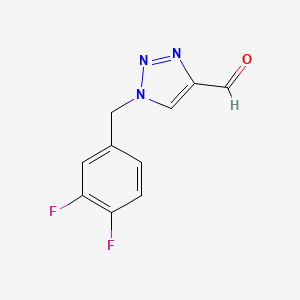 molecular formula C10H7F2N3O B1490692 1-[(3,4-difluorophenyl)methyl]-1H-1,2,3-triazole-4-carbaldehyde CAS No. 1546874-75-2