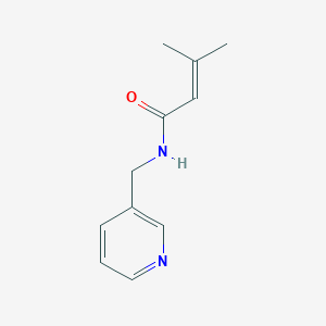 molecular formula C11H14N2O B14906925 3-methyl-N-(pyridin-3-ylmethyl)but-2-enamide 