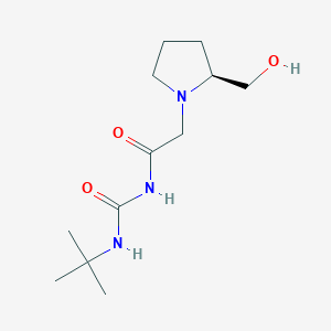 (S)-N-(Tert-butylcarbamoyl)-2-(2-(hydroxymethyl)pyrrolidin-1-yl)acetamide