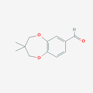 3,3-dimethyl-3,4-dihydro-2H-benzo[b][1,4]dioxepine-7-carbaldehyde