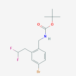 tert-Butyl 4-bromo-2-(2,2-difluoroethyl)benzylcarbamate