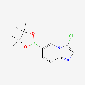 3-Chloro-6-(4,4,5,5-tetramethyl-1,3,2-dioxaborolan-2-YL)imidazo[1,2-A]pyridine