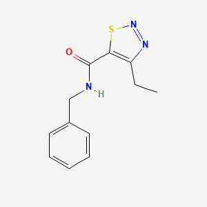 molecular formula C12H13N3OS B14906972 N-benzyl-4-ethyl-1,2,3-thiadiazole-5-carboxamide 