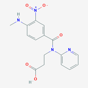 3-(4-(Methylamino)-3-nitro-N-(pyridin-2-yl)benzamido)propanoic acid