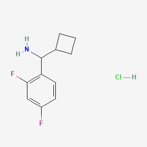 molecular formula C11H14ClF2N B1490701 Cyclobutyl(2,4-difluorophenyl)methanamine hydrochloride CAS No. 1864059-13-1