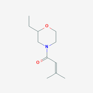 molecular formula C11H19NO2 B14907012 1-(2-Ethylmorpholino)-3-methylbut-2-en-1-one 