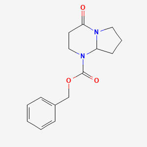 molecular formula C15H18N2O3 B14907016 Benzyl 4-oxohexahydropyrrolo[1,2-a]pyrimidine-1(2H)-carboxylate 