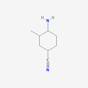 molecular formula C8H14N2 B14907027 4-Amino-3-methyl-cyclohexanecarbonitrile 