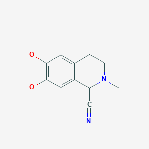 6,7-Dimethoxy-2-methyl-1,2,3,4-tetrahydro-1-isoquinolinecarbonitrile