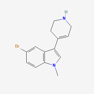 molecular formula C14H15BrN2 B1490704 5-bromo-1-methyl-3-(1,2,3,6-tetrahydropyridin-4-yl)-1H-indole CAS No. 1019115-30-0