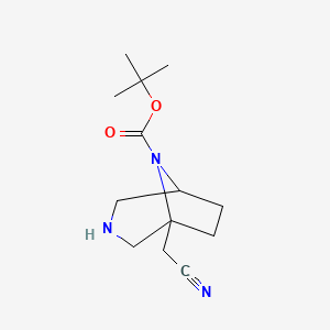 tert-Butyl 1-(cyanomethyl)-3,8-diazabicyclo[3.2.1]octane-8-carboxylate