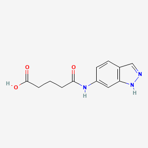 molecular formula C12H13N3O3 B14907054 5-((1h-Indazol-6-yl)amino)-5-oxopentanoic acid 