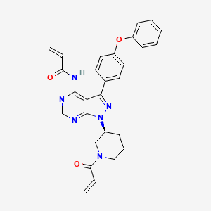 (S)-N-(1-(1-Acryloylpiperidin-3-yl)-3-(4-phenoxyphenyl)-1H-pyrazolo[3,4-d]pyrimidin-4-yl)acrylamide