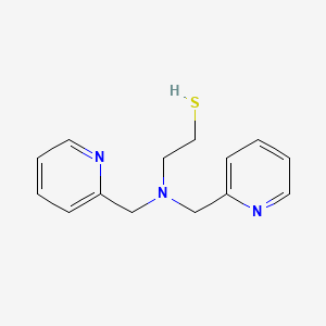 molecular formula C14H17N3S B14907119 Ethanethiol, 2-[bis(2-pyridinylmethyl)amino]- 