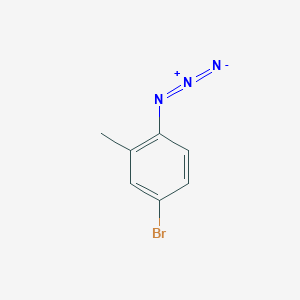 molecular formula C7H6BrN3 B1490712 1-叠氮-4-溴-2-甲基苯 CAS No. 1199273-60-3