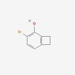 molecular formula C8H7BrO B14907156 3-Bromobicyclo[4.2.0]octa-1,3,5-trien-2-ol 