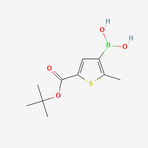 (5-(tert-Butoxycarbonyl)-2-methylthiophen-3-yl)boronic acid