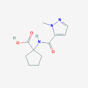 1-(1-Methyl-1h-pyrazole-5-carboxamido)cyclopentane-1-carboxylic acid