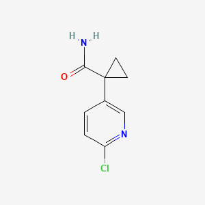molecular formula C9H9ClN2O B1490718 1-(6-Chloropyridin-3-YL)cyclopropanecarboxamide CAS No. 854267-91-7