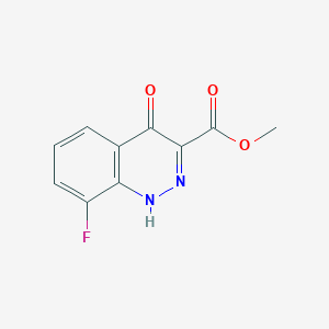 molecular formula C10H7FN2O3 B14907207 3-Cinnolinecarboxylic acid, 8-fluoro-4-hydroxy-, methyl ester 