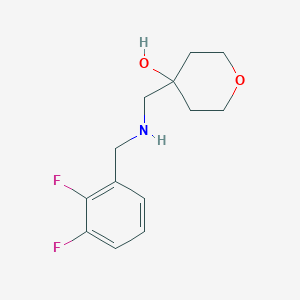 molecular formula C13H17F2NO2 B14907236 4-(((2,3-Difluorobenzyl)amino)methyl)tetrahydro-2h-pyran-4-ol 