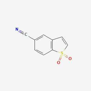 molecular formula C9H5NO2S B1490726 1,1-Dioxo-1lambda6-benzothiophene-5-carbonitrile CAS No. 1394040-24-4