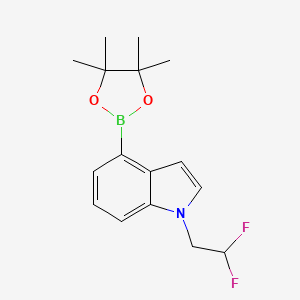 1-(2,2-Difluoroethyl)-4-(4,4,5,5-tetramethyl-1,3,2-dioxaborolan-2-yl)-1H-indole