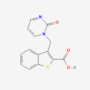 3-((2-Oxopyrimidin-1(2h)-yl)methyl)benzo[b]thiophene-2-carboxylic acid