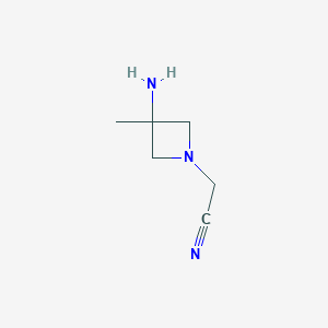 2-(3-Amino-3-methylazetidin-1-yl)acetonitrile