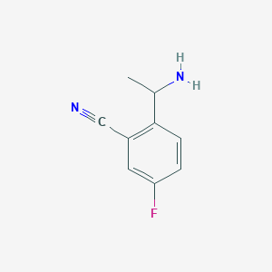 2-(1-Aminoethyl)-5-fluorobenzonitrile