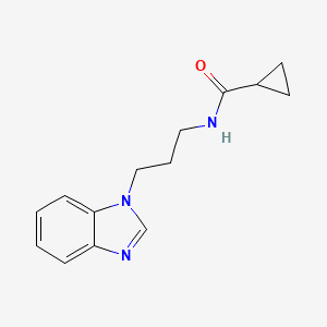 n-(3-(1h-Benzo[d]imidazol-1-yl)propyl)cyclopropanecarboxamide