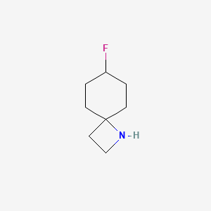 molecular formula C8H14FN B14907295 7-Fluoro-1-azaspiro[3.5]nonane 