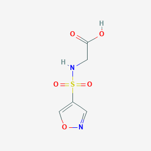 molecular formula C5H6N2O5S B1490731 2-(1,2-Oxazole-4-sulfonamido)acetic acid CAS No. 1706455-07-3