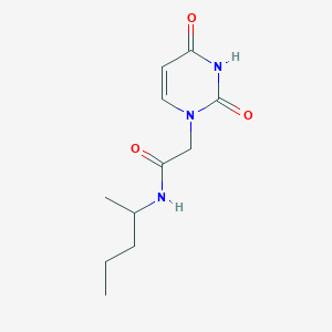 2-(2,4-Dioxo-3,4-dihydropyrimidin-1(2h)-yl)-N-(pentan-2-yl)acetamide