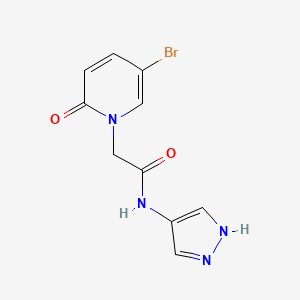 molecular formula C10H9BrN4O2 B14907315 2-(5-Bromo-2-oxopyridin-1(2h)-yl)-N-(1h-pyrazol-4-yl)acetamide 