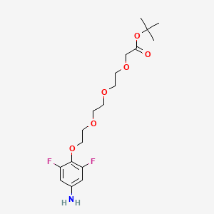 tert-Butyl 2-(2-(2-(2-(4-amino-2,6-difluorophenoxy)ethoxy)ethoxy)ethoxy)acetate