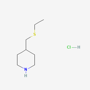 4-[(Ethylsulfanyl)methyl]piperidine hydrochloride