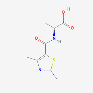 molecular formula C9H12N2O3S B14907400 (2,4-Dimethylthiazole-5-carbonyl)-L-alanine 