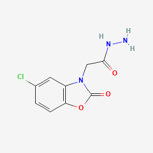 molecular formula C9H8ClN3O3 B14907417 2-(5-Chloro-2-oxobenzo[d]oxazol-3(2H)-yl)acetohydrazide 